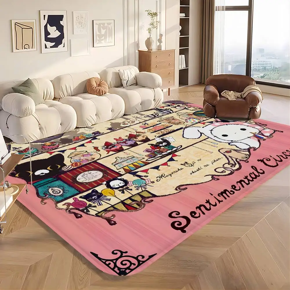 Anime S-SentimentalS C-Circus Bathroom Mat Non-Slip Laundry Room Mat Laundry Decor Balcony Child Living Room Toilet Rug