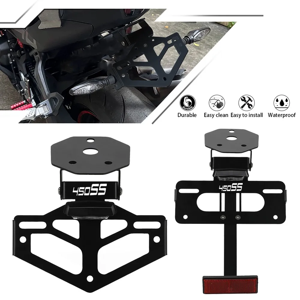 

450SS 2025 FOR CFMOTO 450SR/SR-S/SS 2022-2024 450SR-S 450SS License Plate Holder Bracket Rear Tail Tidy Fender Eliminator Kit