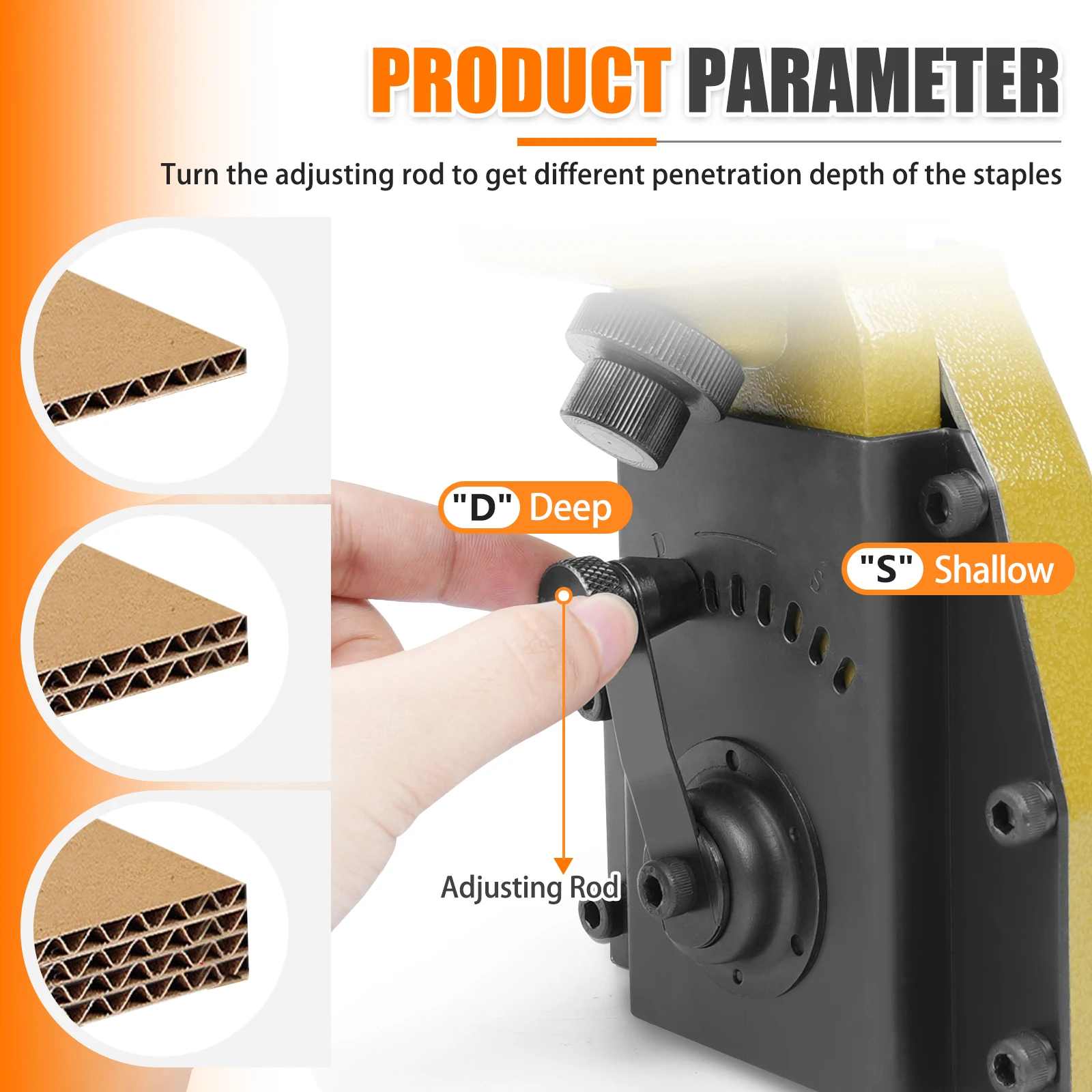 Manual Carton Closing Stapler15-18MM Sealing Machine for Box or Cartons with 2 Staples Closing Stapler Carton Box Tool Packing