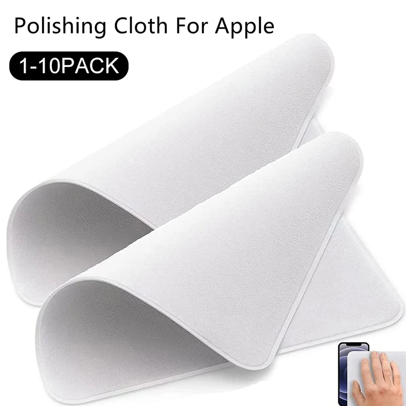 1-10PCS Universal Polishing Cloths For Apple iPhone iPad Screen Camera Lens Polish Wipe Cloth Eyeglass Microfiber Cleaning Cloth