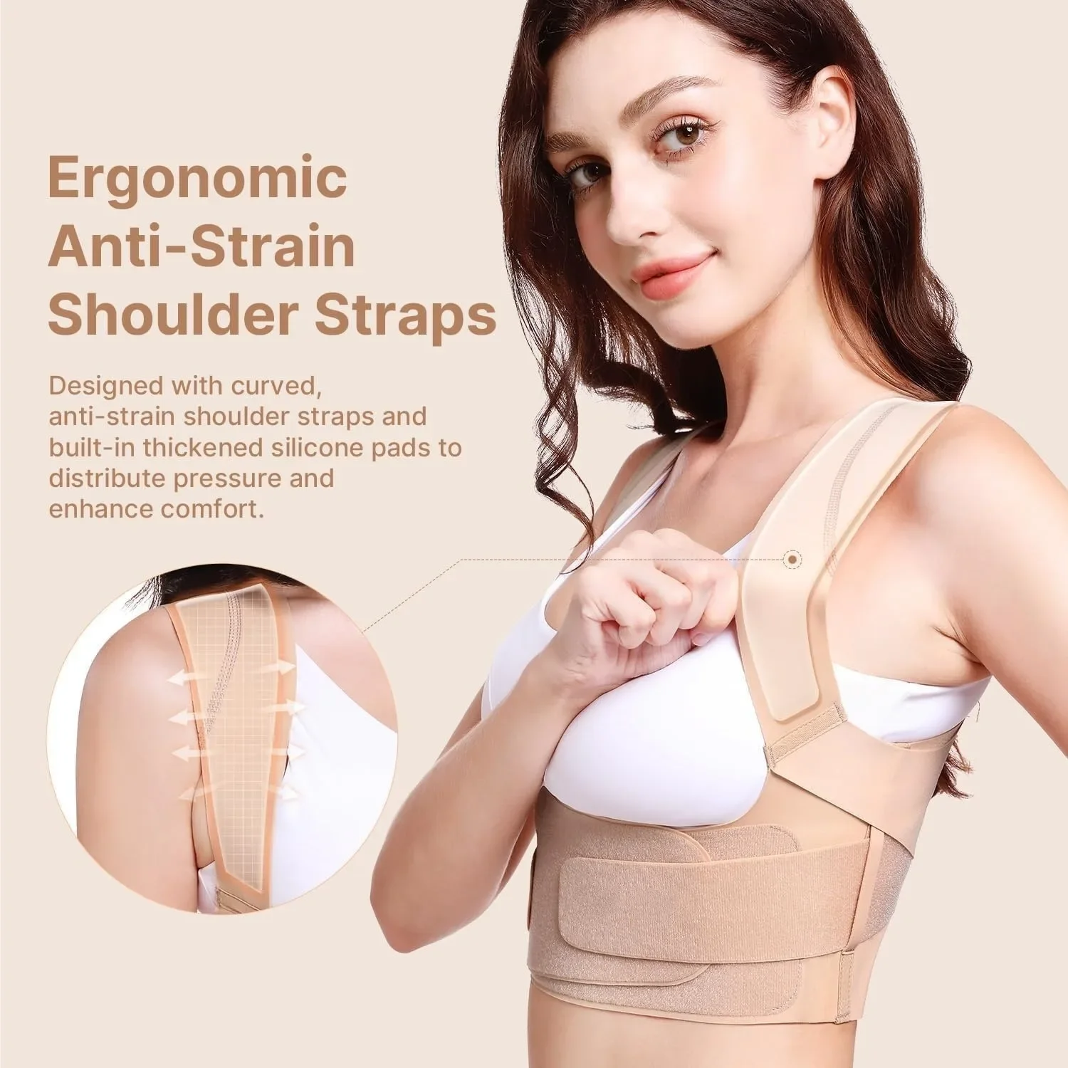 

ZHUOHUA Posture Corrector for Women Invisilite,Lightweight Back Brace for Neck Shoulder&Upper Back Pain Relief-Improve Hunchback