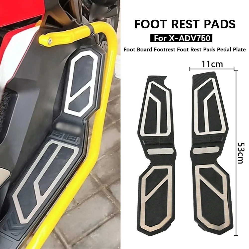 

Motorcycle For X-ADV 750 XADV750 Accessories Foot Board Footrest Foot Rest Pads Pedal Plate Board Pedals XADV 750 2017-2025