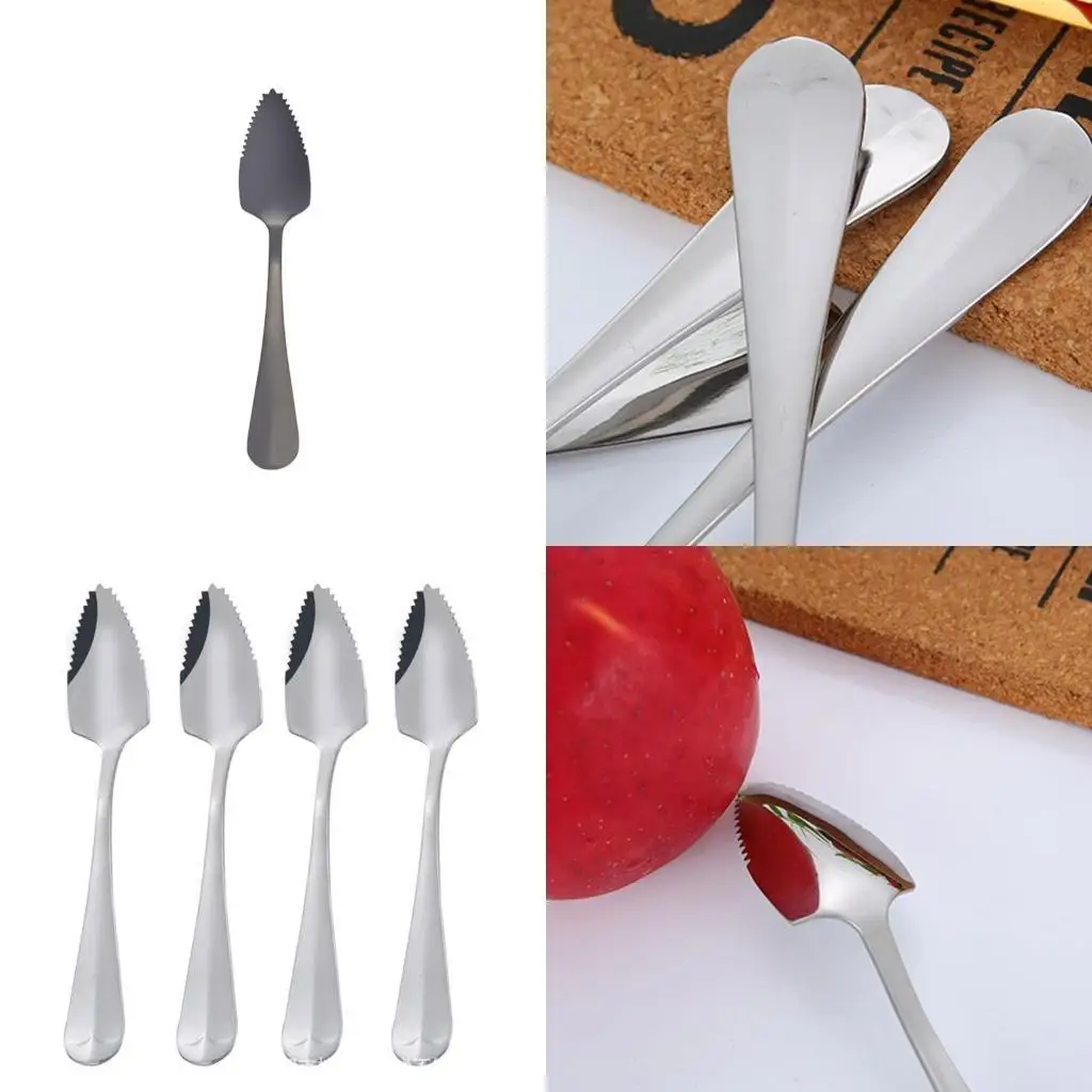 

G6KF Stainless Steel Grapefruit Spoon Serrated for Coffee Soup Sugar Dessert