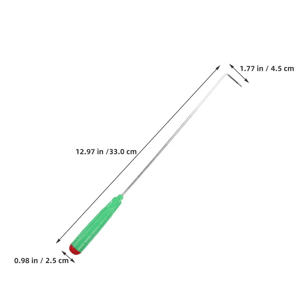 ヘビーデューティーメタルファイヤーポーカー 屋外用 ポータブルロングハンドルファイヤーピットツール 耐熱キャンプ用暖炉ポーカーユーティリティ