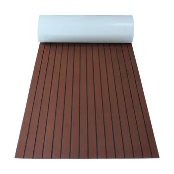 EVA-Schaum, Teak-Terrassendielen, Bootsbodenmatte, 6 mm dick, Bodenmatte, Deck-Pad, Bootsdeckel für Motorboot, Wohnmobil, Schnellboot, Kajak, Yacht