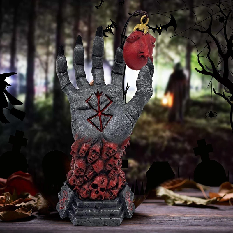 

New Halloween Berserk Hand Of God 26cm Resin Figure Statue Anime Figurine Model Collection Desk Decoration Toys Birthday Gift