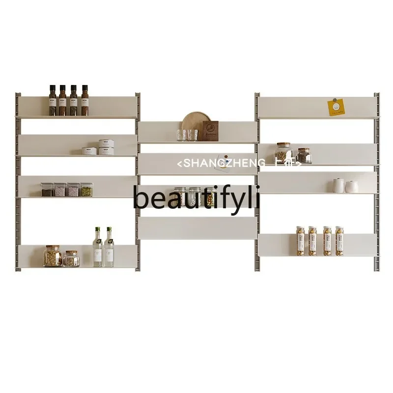 Kitchen seasonings Track rack Wall hanging Wall storage Simple wall Free combination display stand