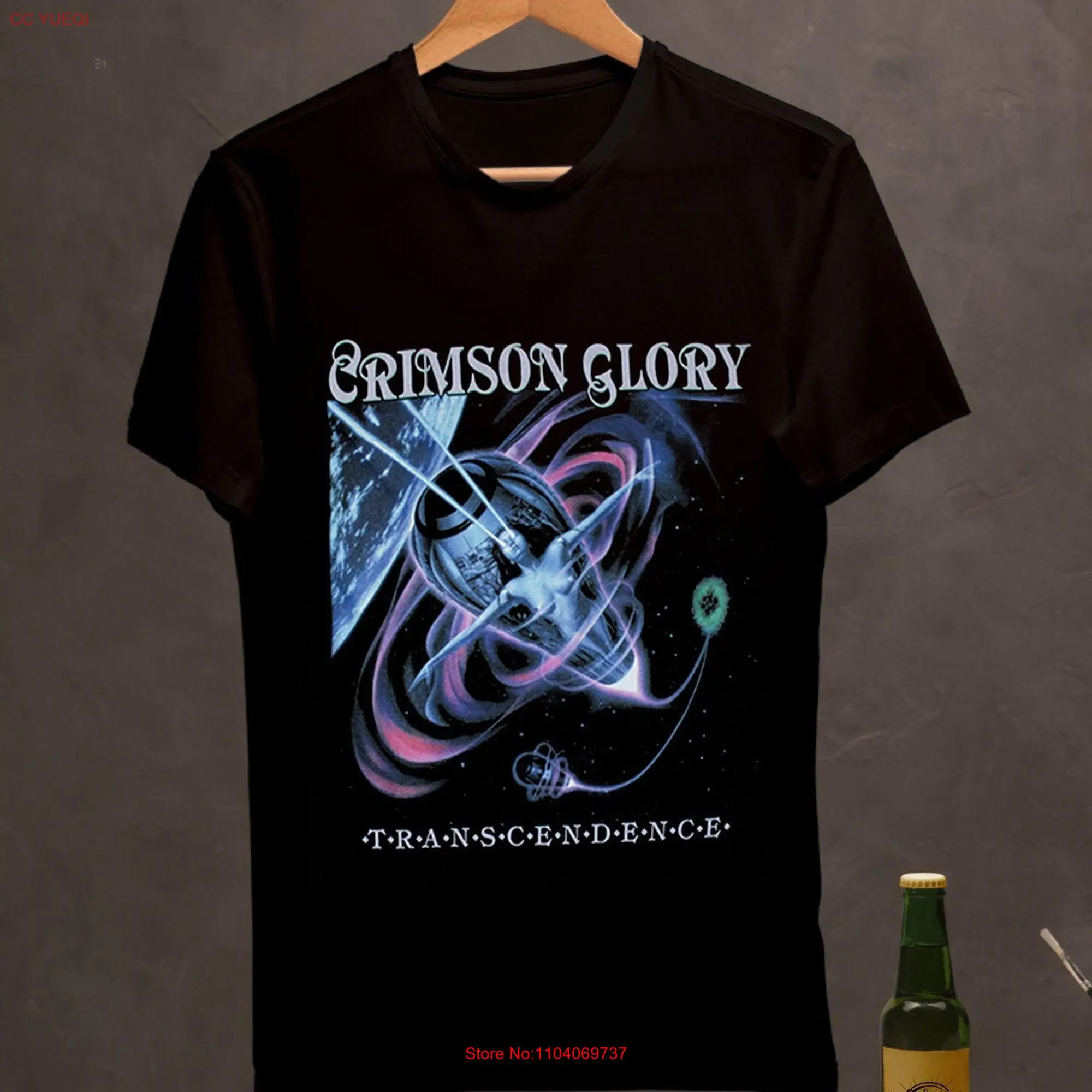 Crimson Glory Transcendence Heavy Metal Band retro Design T Shirt long or short sleeves