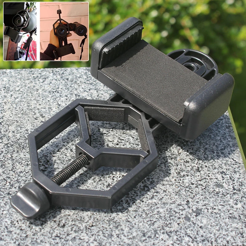 1 Pcs Professional Cell Phone Adapter For Monocular Microscope Telescope Scope Mobile Phone Clip Support For Photographic