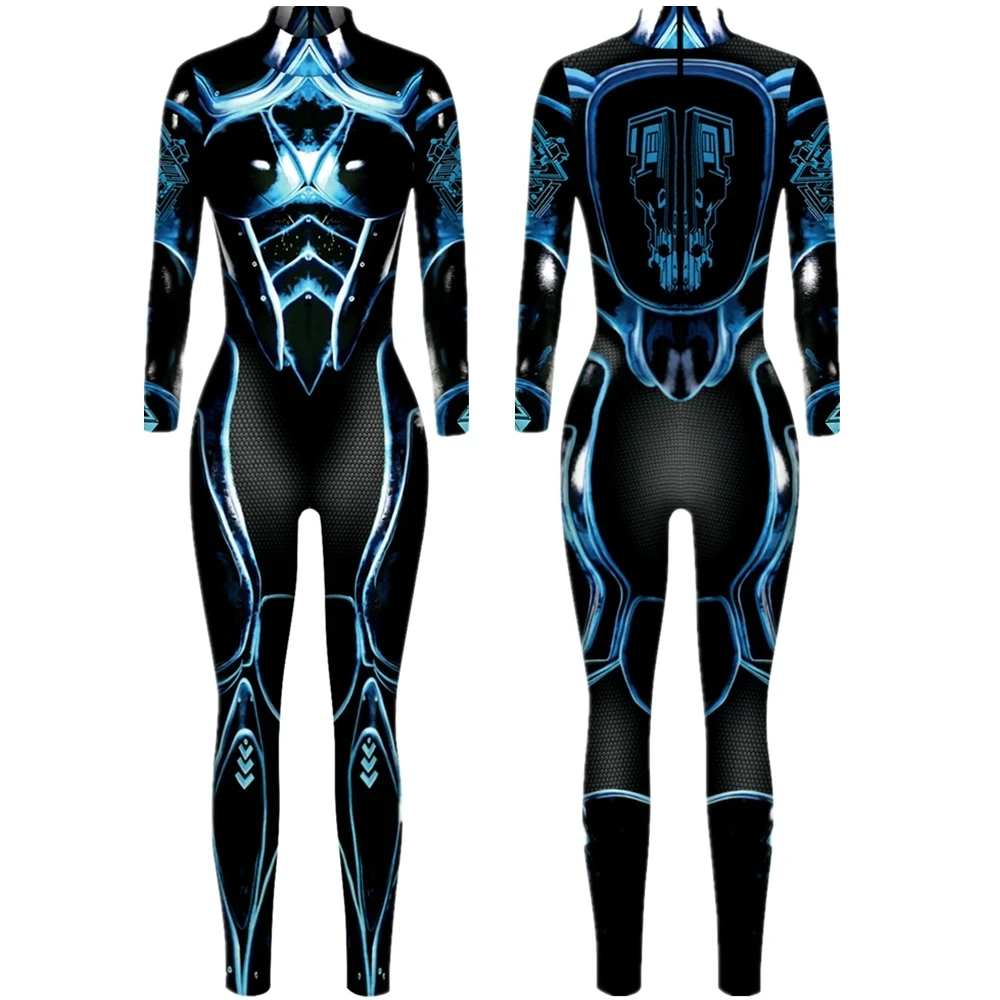 Robot Punk Jumpsuit Catsuit Sexy Vrouwen Cosplay Kostuums Cyberpunk Zentai Halloween Bodysuit