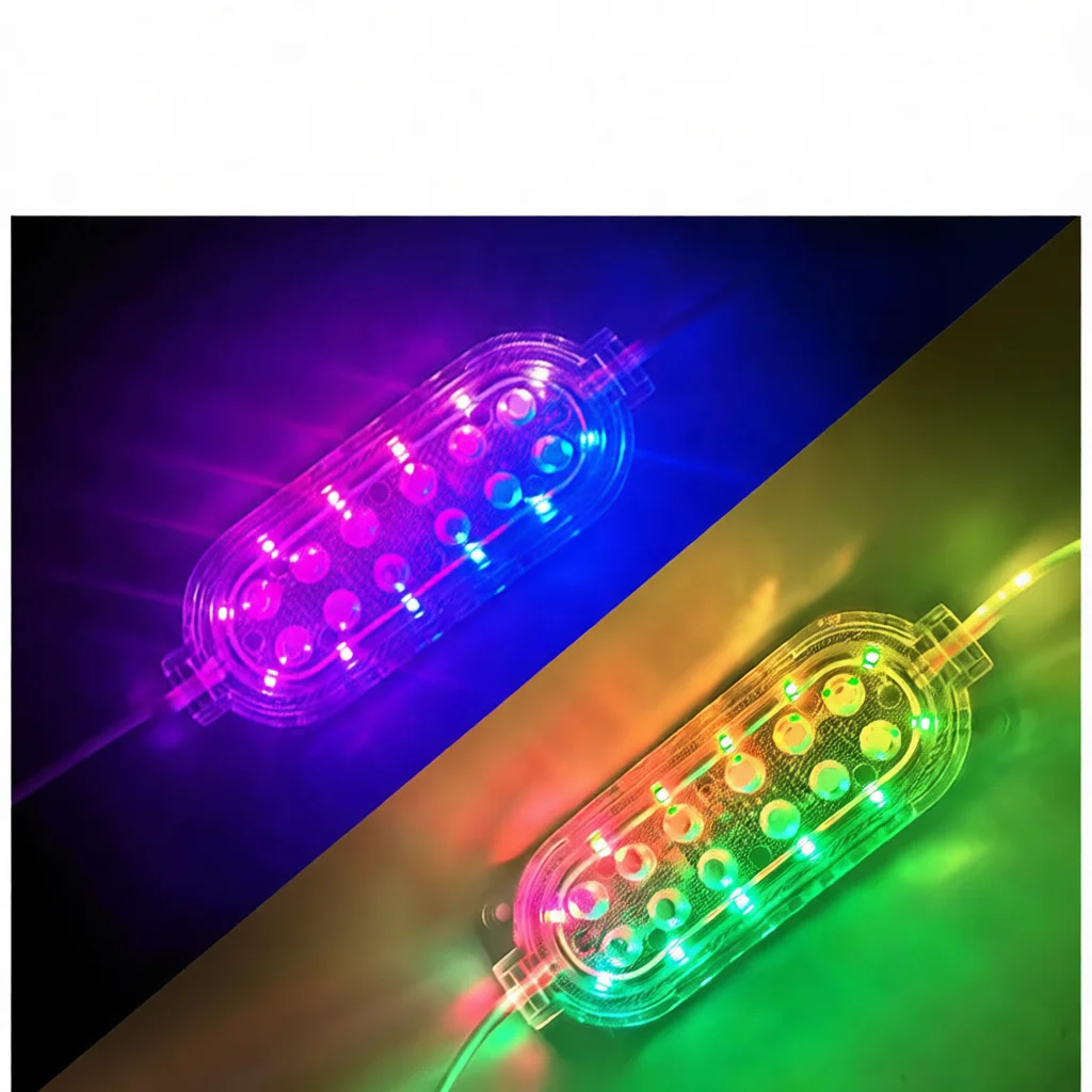 Universal Trailer Truck LED Signal Strobe Light 12V 24V Warning Decorative Flash Lamp Waterproof Exterior Side Marker