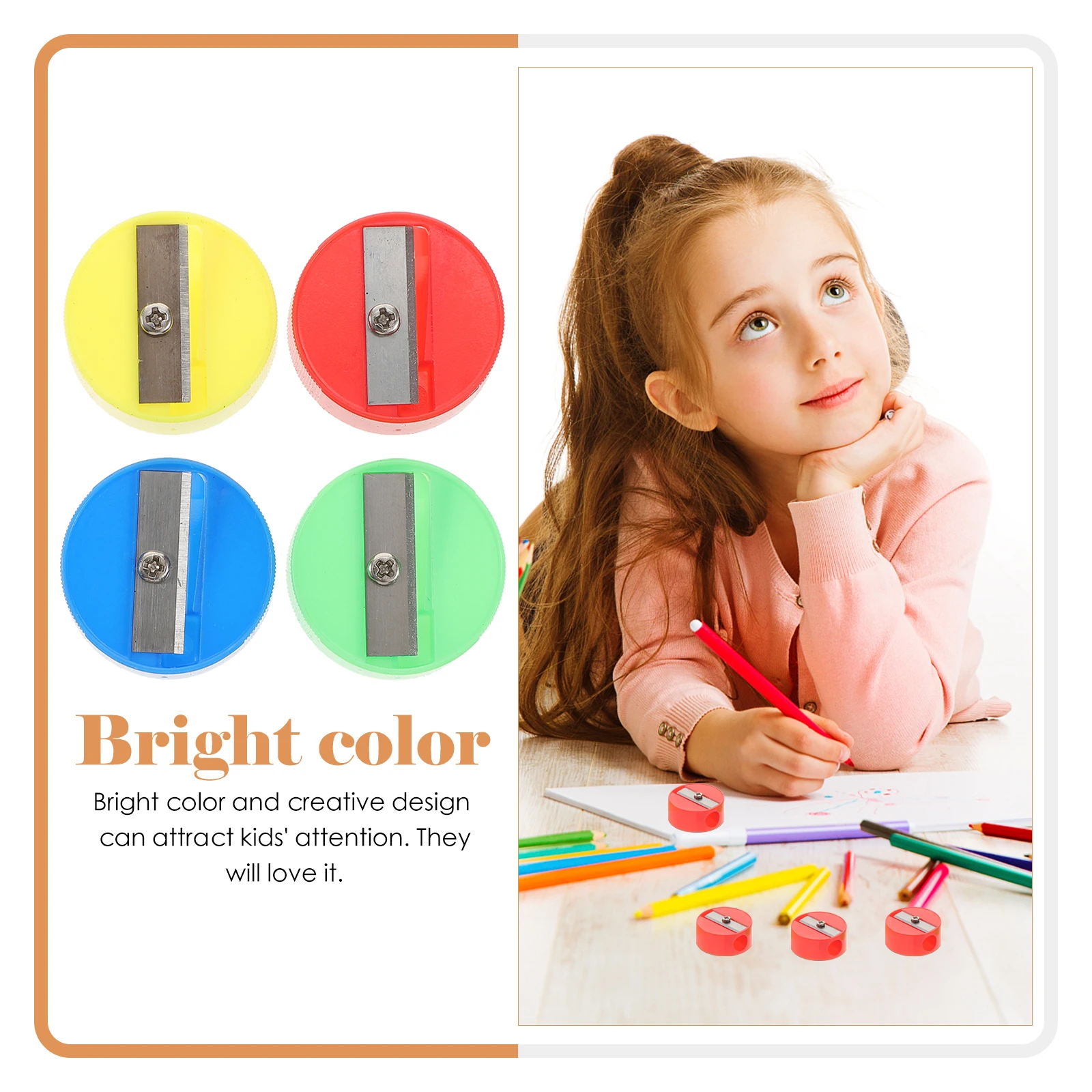 

150 Pcs Pencils Sharpener Sharpner Sharpening Tools Accessory Round Color Office