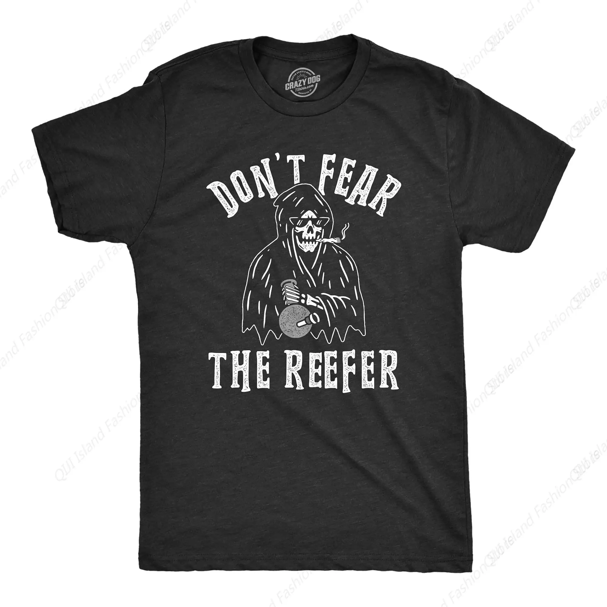 

Футболка Don't Fear The Reefer Funny Grim Reaper Хэллоуин Саркастическая футболка с травкой Мужские забавные футболки Хэллоуин Футболка для мужчин Забавная