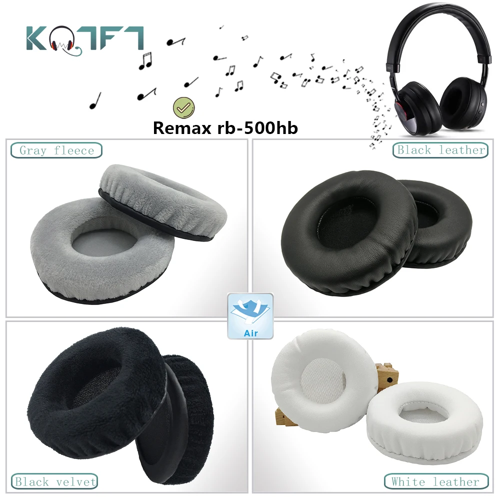 

KQTFT round flannel 1 Pair of Replacement Ear Pads for Remax rb-500hb Headset EarPads Earmuff Cover Cushion Cups