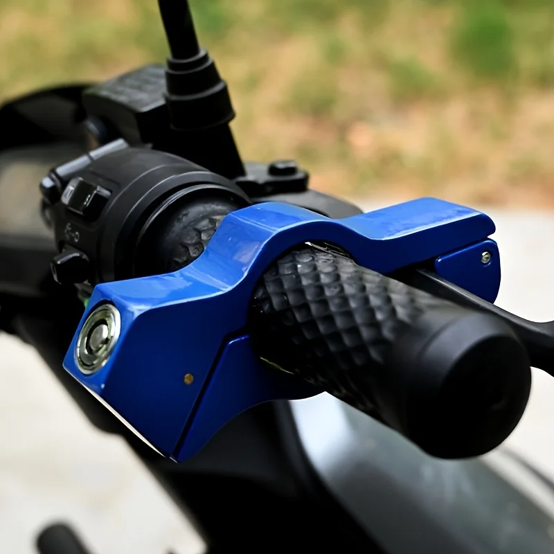 Motorcycle Handlebar Lock Handlebar Brake Handle Solid Lock Imitating Steal Lock Pull Rod ATV Dirt Street Bikes Anti Theft