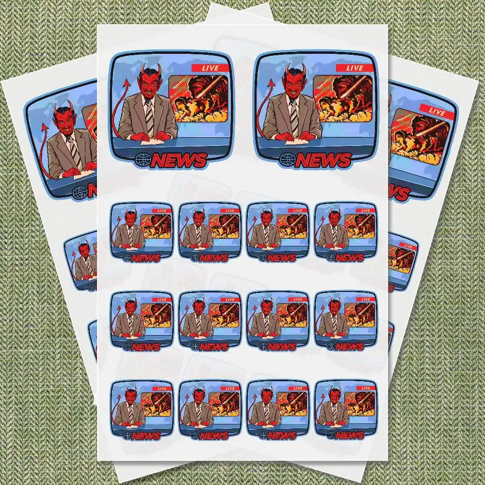 

Breaking News Japanese Cartoon Sticker Suitable for Cartoon Body Reflective Car Sticker Helmet Decal