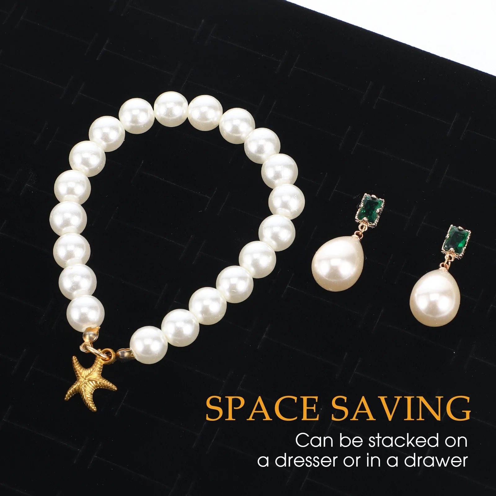 7 قطع من صناديق تخزين المواد المصنوعة من الإسفنج للمجوهرات القابلة للإزالة، وسادة إدخال لمنصات تنظيم الحقيبة #5