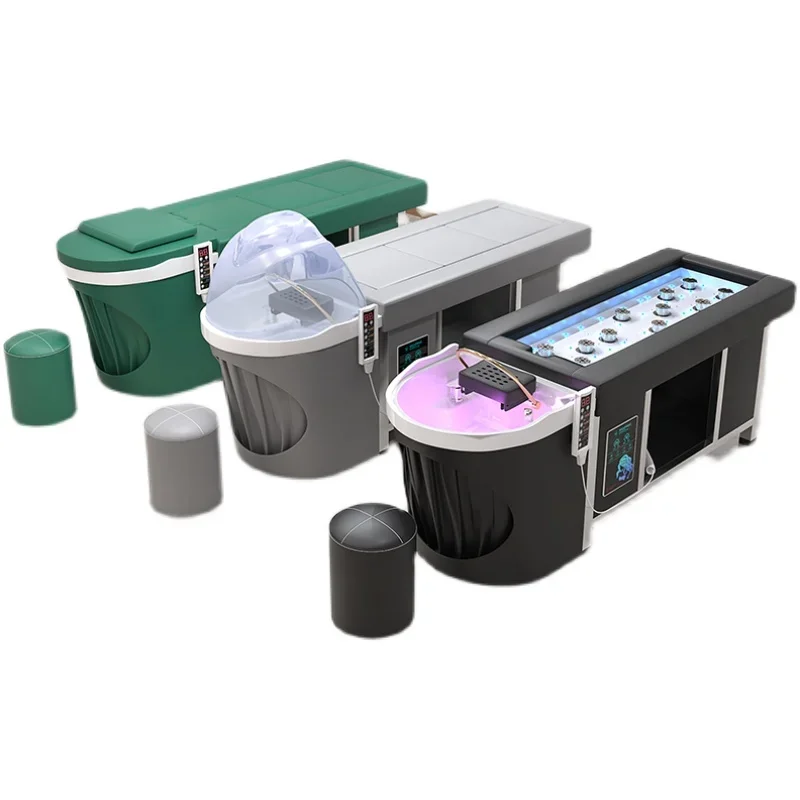 Superior Water circulation moxibustion and hair cutting specialized fumigation Thai style beauty bed massage website