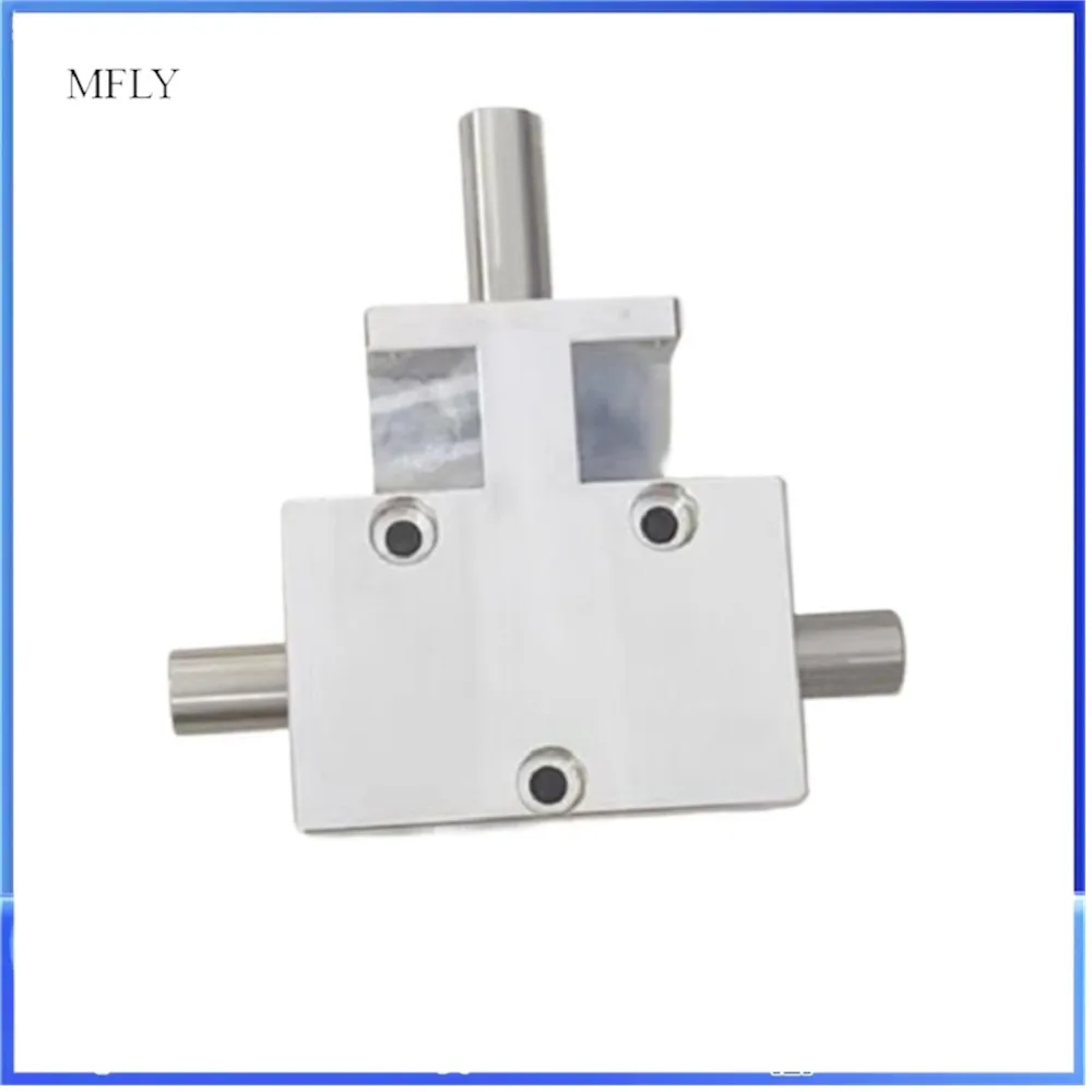 Angle gear 1:1 helical bevel gear shaft 12mm codirectional double output shaft 90 degree differential gearbox