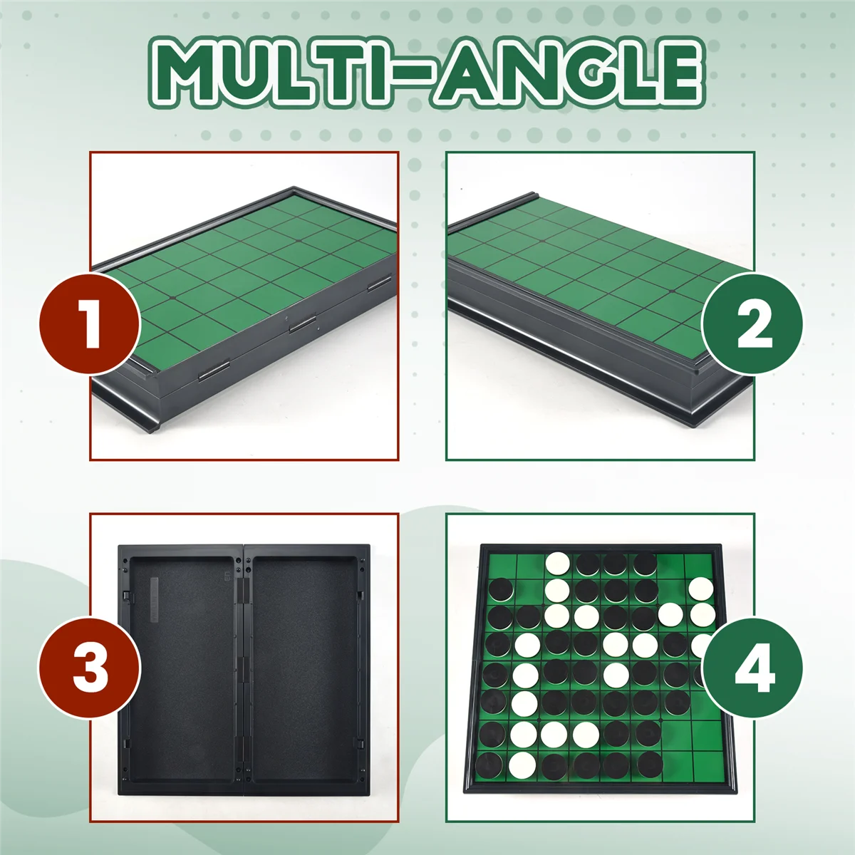 【قطرة السعر】لعبة شطرنج ريفيرسي أوتشيلو مغناطيسية محمولة قابلة للطي معيار تعليمي للمنزل لعبة عائلية بين الوالدين والأطفال #2