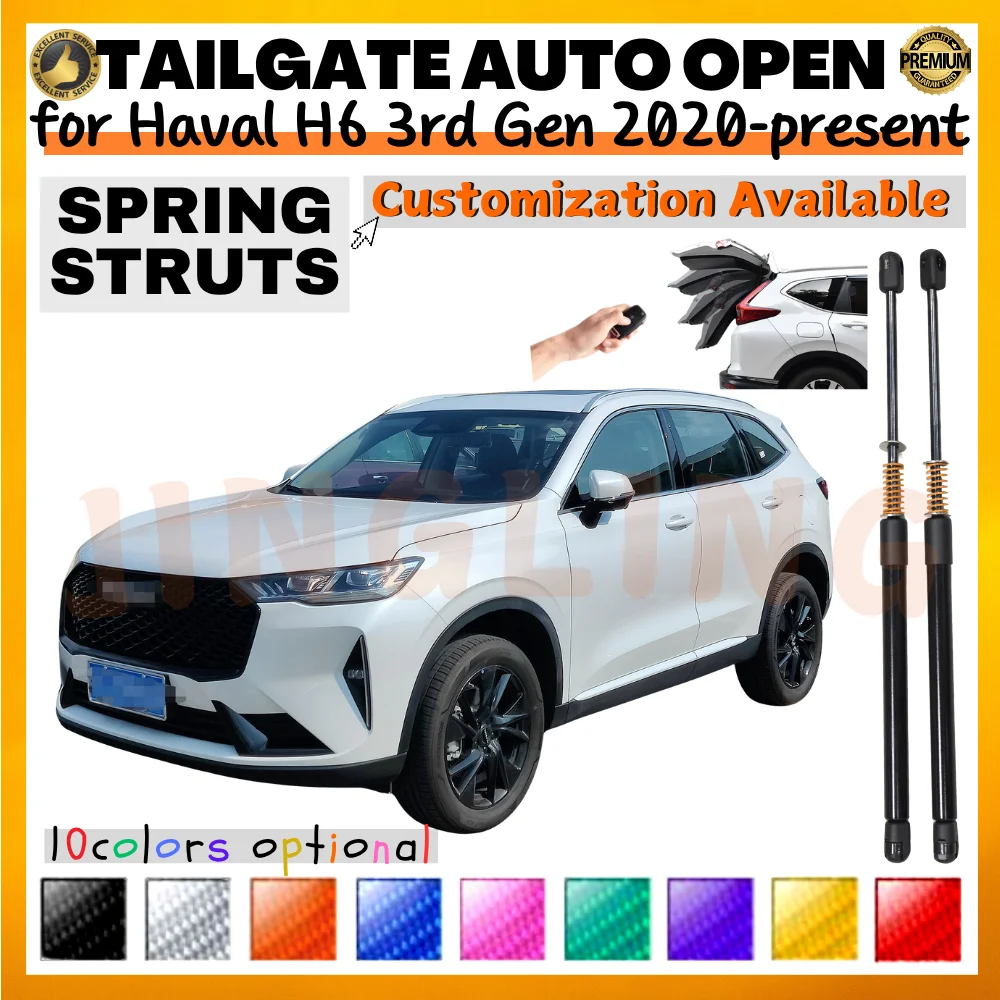 

Qty(2) Trunk Struts with Spring for Haval H6 3rd Gen SUV 2020-present Rear Tailgate Boot Lift Supports Shock Absorbers