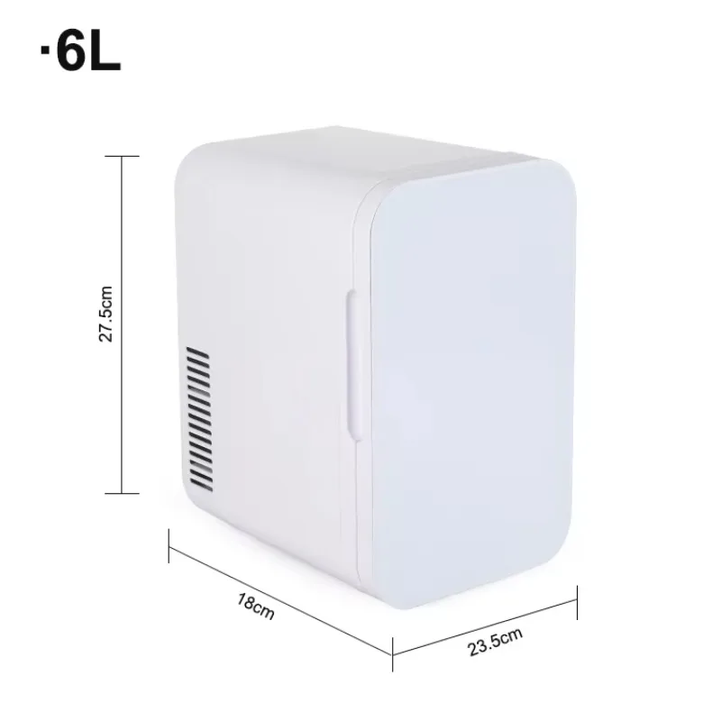 

6L Compact Car Refrigerator AC100-240V DC12V Suitable for Home Outdoor Car Use Cool Beverages Cosmetics
