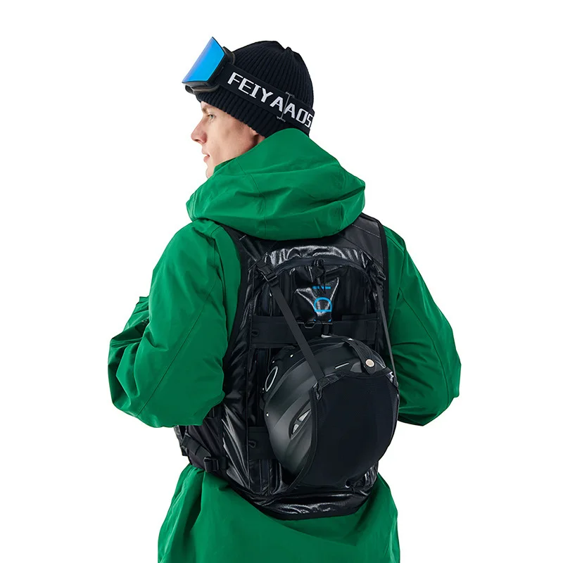 SANXDI Snowboard Vest Backpack Tactical Multifunctional Ski Bag Men's and Women's Back Protection Waterproof Wild Snow Vest
