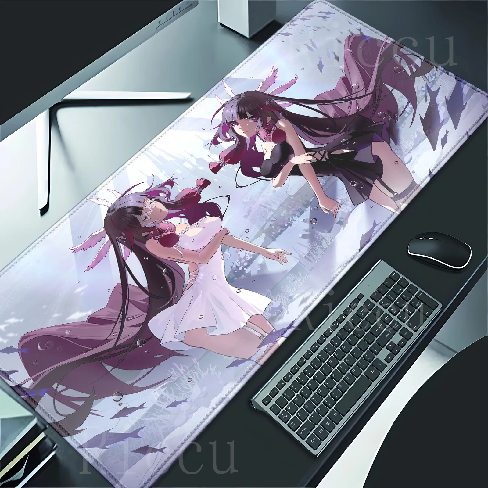 Hentai Genshin Impact Columbina art Muismat Vergrendeling Anime Edge Damselette Computer Gamer Grote rubberen muismat Laptop Bureaumat