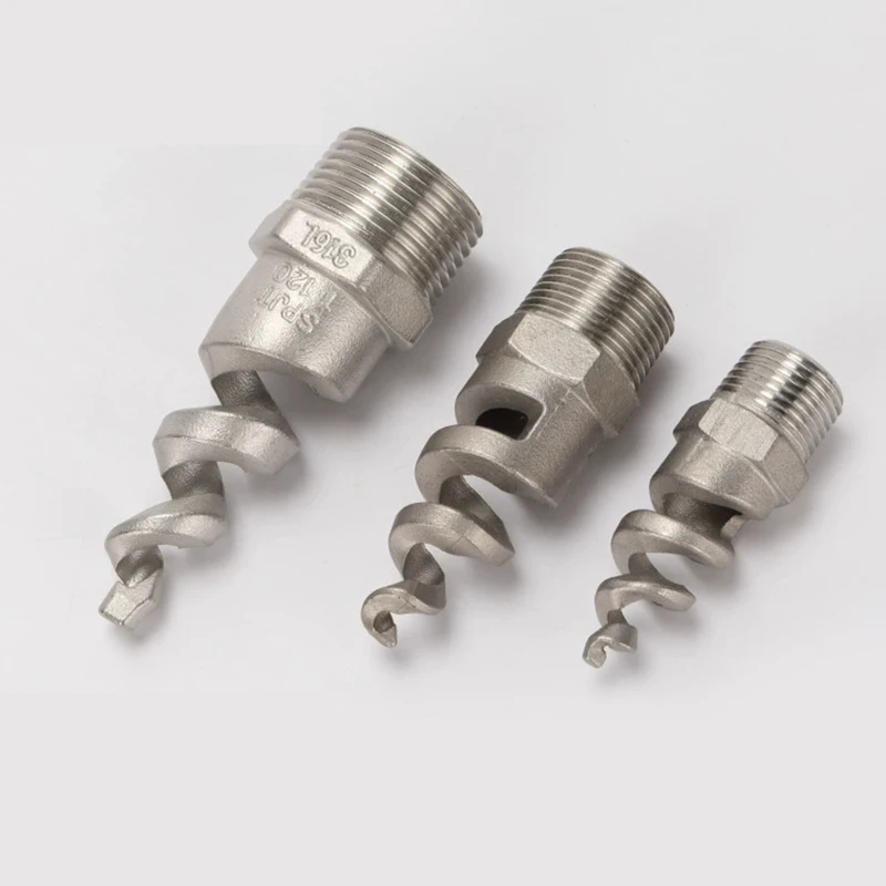 Anti Clog Spiral Cone Spray Nozzle 1 2 3 4 1 inch Male Dust Collector Cooling Tower Even Water Flow Sprinkler