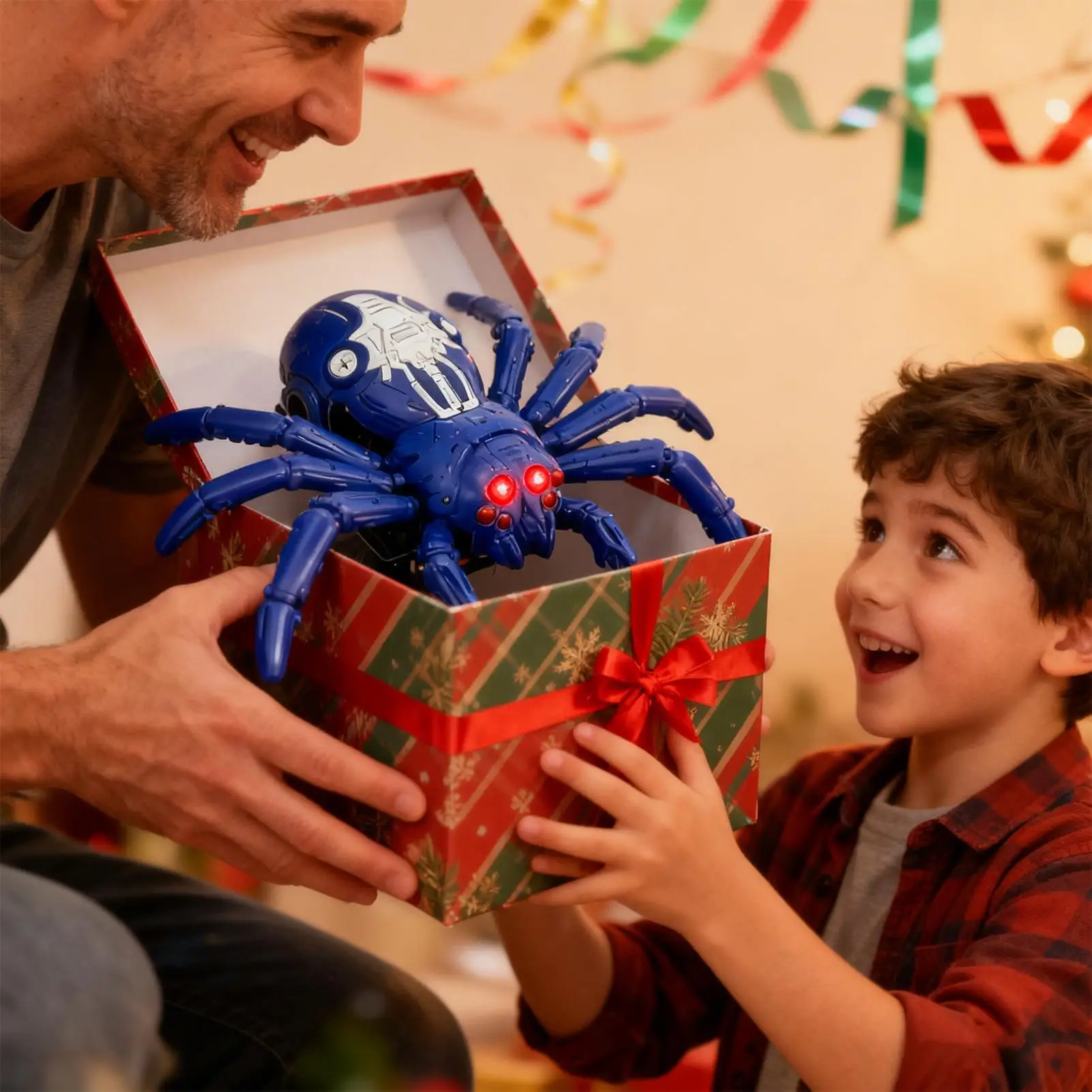 Simulación de araña RC, juguetes para gatear de interior recargables, insectos robóticos electrónicos para mascotas, juguetes de broma con Control remoto para niños