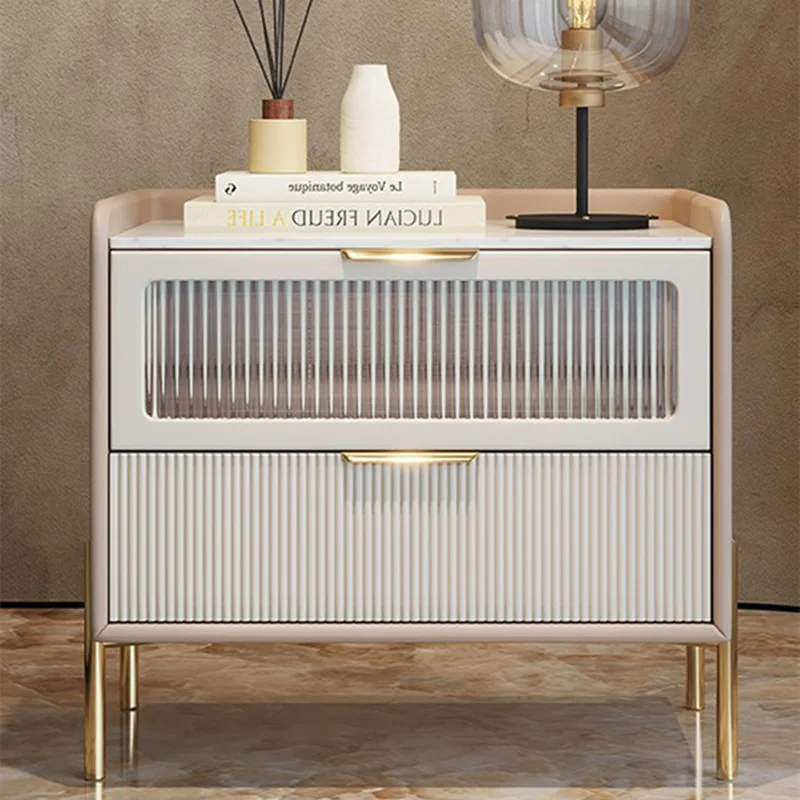 

Modern Style Bedroom Nightstands Nordic Wooden Bedside Table with Drawers Side Storage Cabinet Multi Function End Table