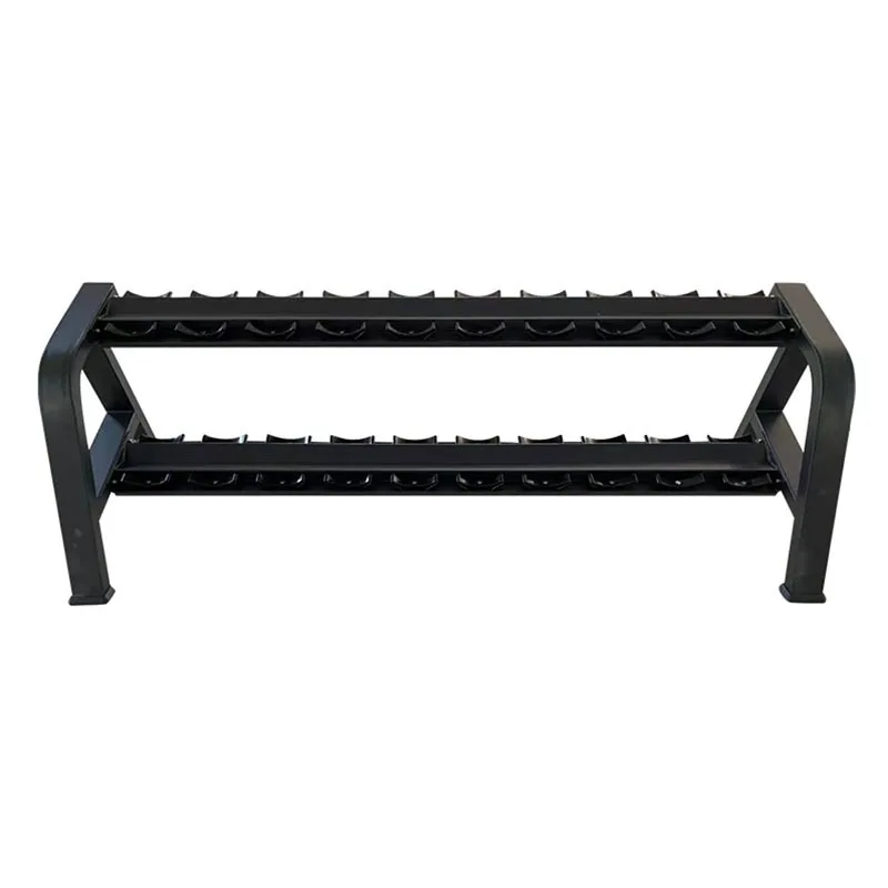 

Стойка для гантелей высокого качества, двухуровневая, для профессиональных силовых тренировок, фитнес-залов и домашнего использования, прочная.