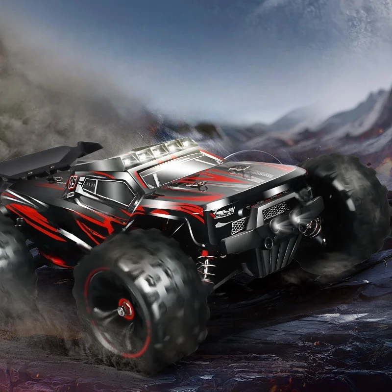 4WD High-speed Brushless Remote-controlled Off-road Vehicle 1:16 Drift RC Car LED Lights for Adults and Children Toy