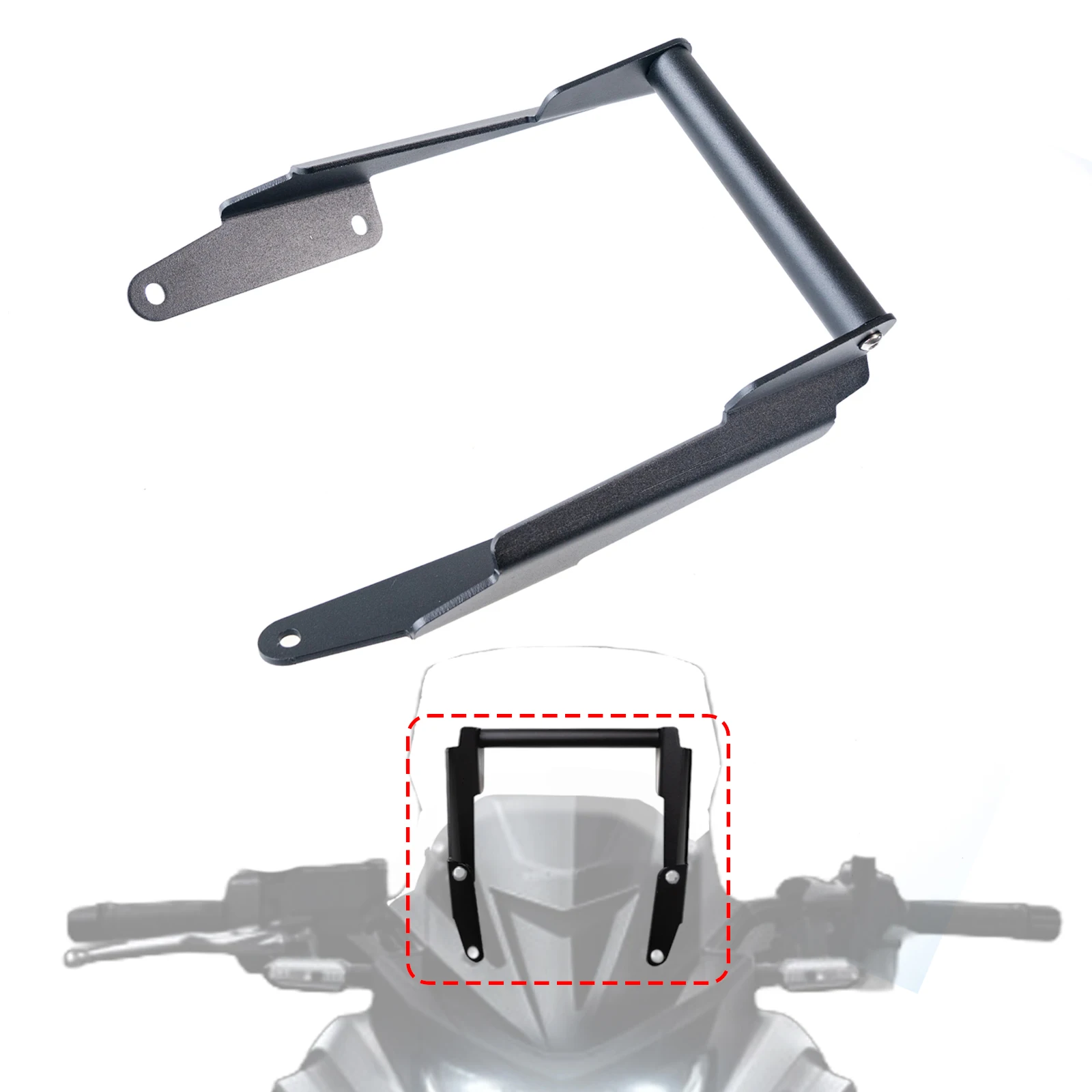 

for honda Nc750x 2016-2020 Smartphone Holder Support Behind Windshield GPS Navigation Mount Bracket Adapter Mounting