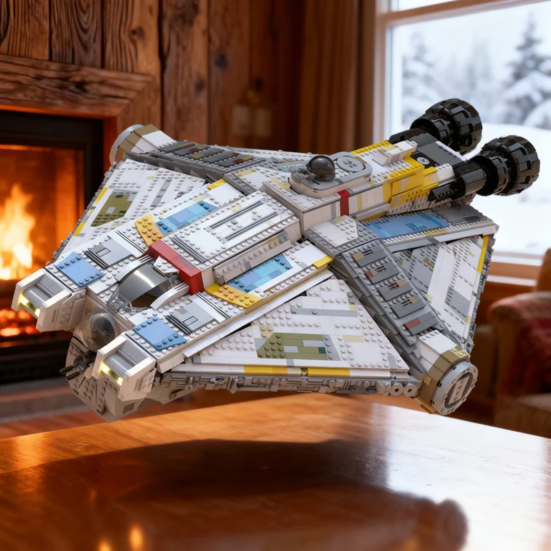 

3934 детали MOC: Звездные войны – Бунтовщики-призраки с интерьером, модель UCS, конструктор, игрушки для сборки, рождественские подарки, кирпичики для детей