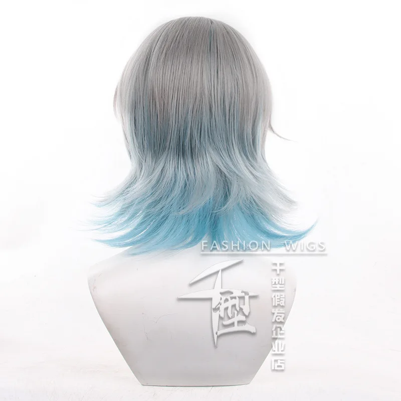 ليو تشينغ تشنغ شعر مستعار تأثيري مقاومة للحرارة الاصطناعية الشعر هالوين + غطاء شعر مستعار