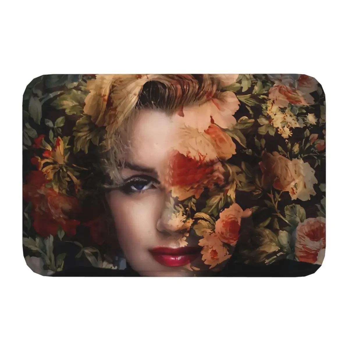 Marilyn Monroe Sex Goddess Non-Slip Carpet Flowers Doormat Bedroom Bath Mat Entrance Door Decor Rug