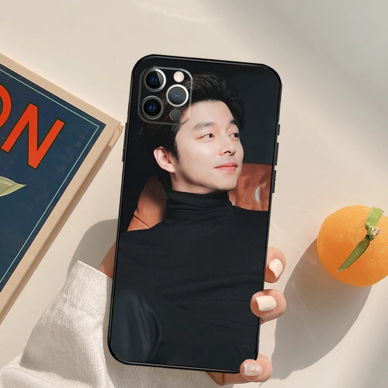 Korean Actor Gong Yoo Cover Case For iPhone 16 15 14 13 12 11 Pro Max XS XR X 12 13 Mini 16 15 Plus Fundas