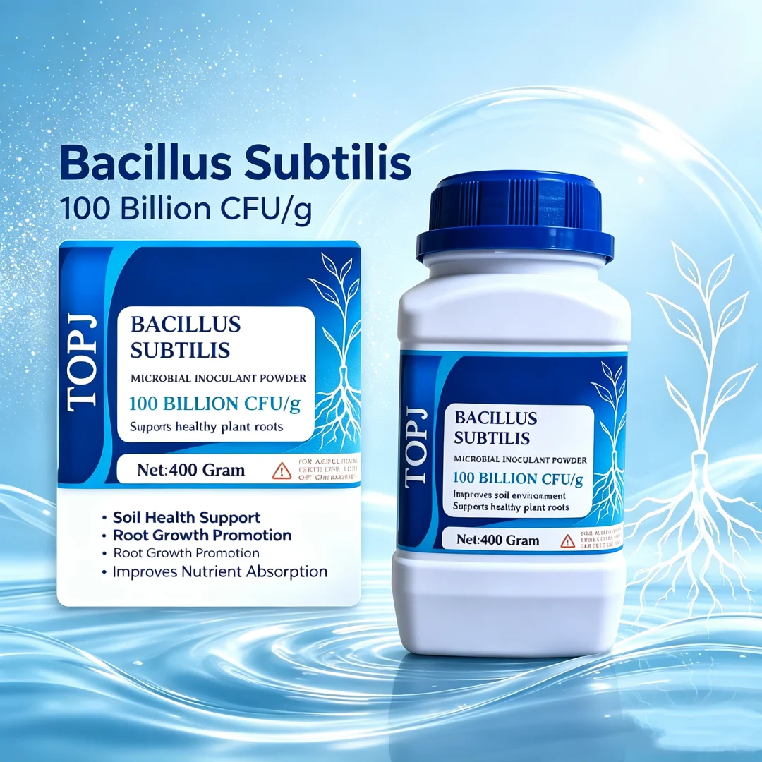 TOPJ 400g Bacillus Subtilis Microbial Inoculant Powder 100 Billion CFU/g For Ornamental Flower Potted Plant Soil Conditioner Hom