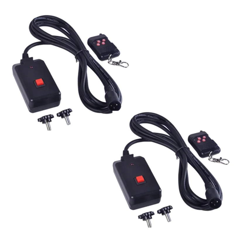 

2 PCs 90-240VAC 2 in 1 Wireless Remote Control 3 Pins XLR for Smoke Machine Party DJ Stage Lighting Effect Atmosphere-Sunrise