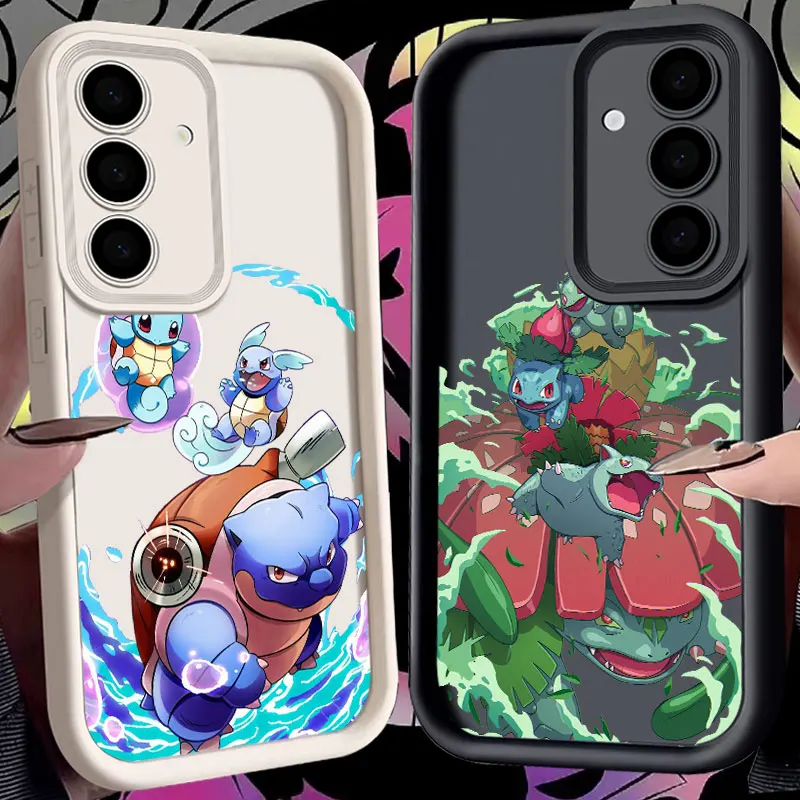 Squirtle Blastoise Pokemon Anime S24FE Phone Case For Samsung Galaxy S24 S23 S21 S20 Fe S25 Ultra S22 Plus Shockproof Back Cover