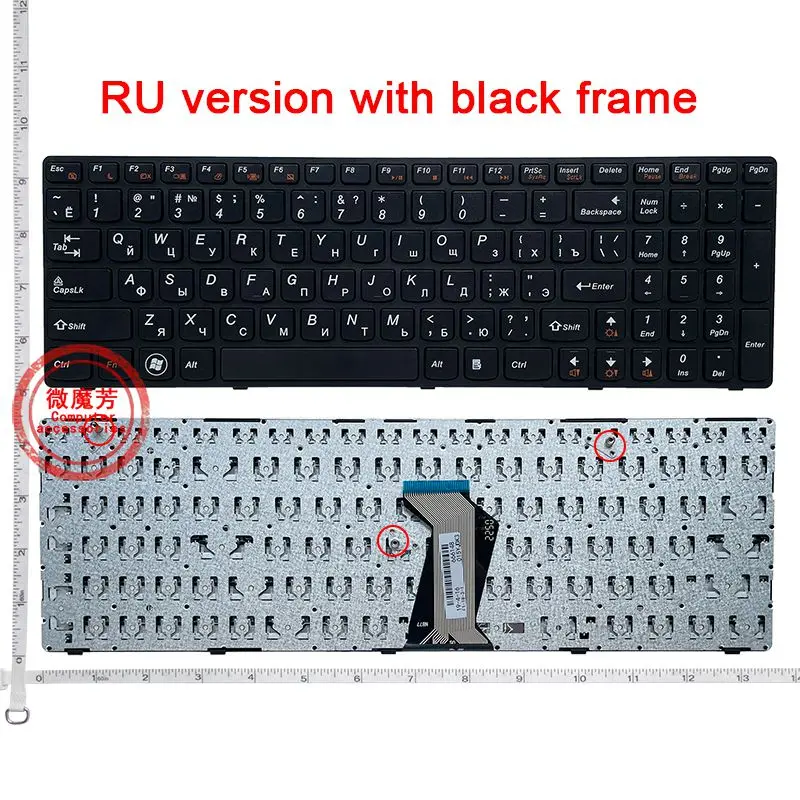ロシア新しいキーボードレノボ G580 Z580A G585 Z585 G590 Z580