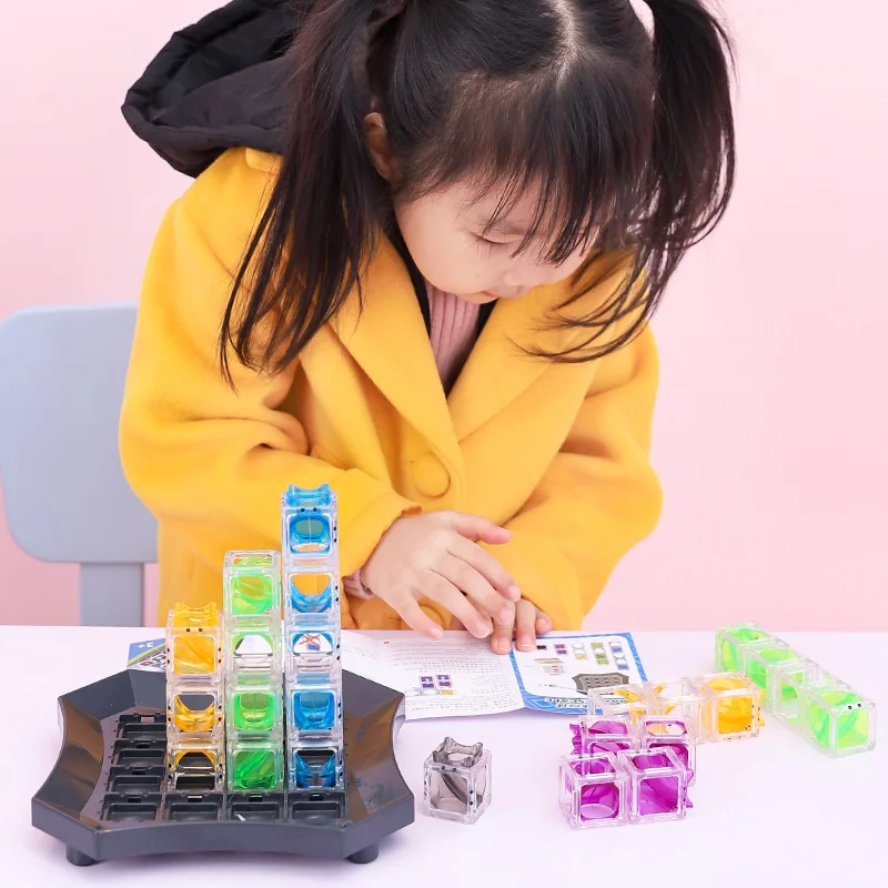 3D Maze Escape Ball Toy, Stereoscopic Gravity Color Space Maze Ball Game Kids Puzzle Focus Training Toy