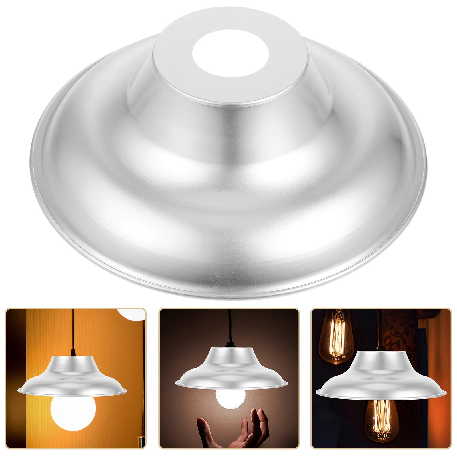 

Aluminum Alloy Waterproof Lampshade Round Pendant Replacement For Workshop Lighting Rainproof Industrial Ceiling