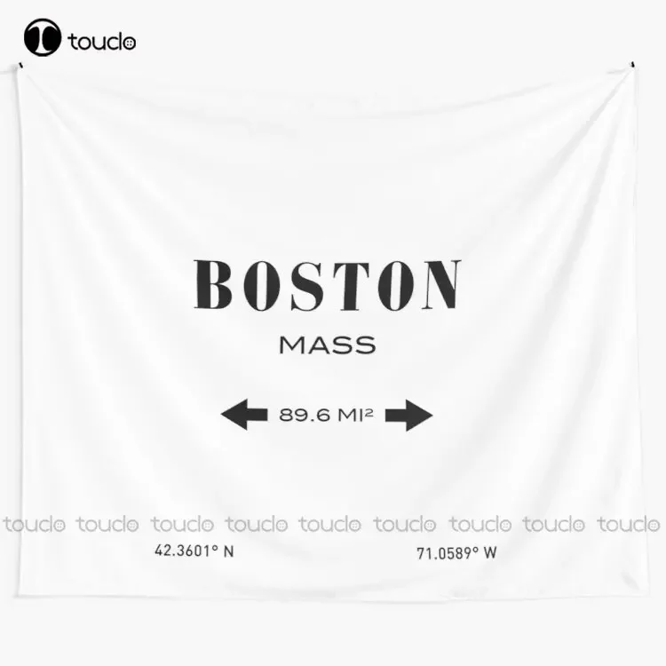 Boston Print Skyline Tapestry Aesthetic Tapestry Tapestry Wall Hanging For Living Room Bedroom Dorm Room Home Decor High Quality