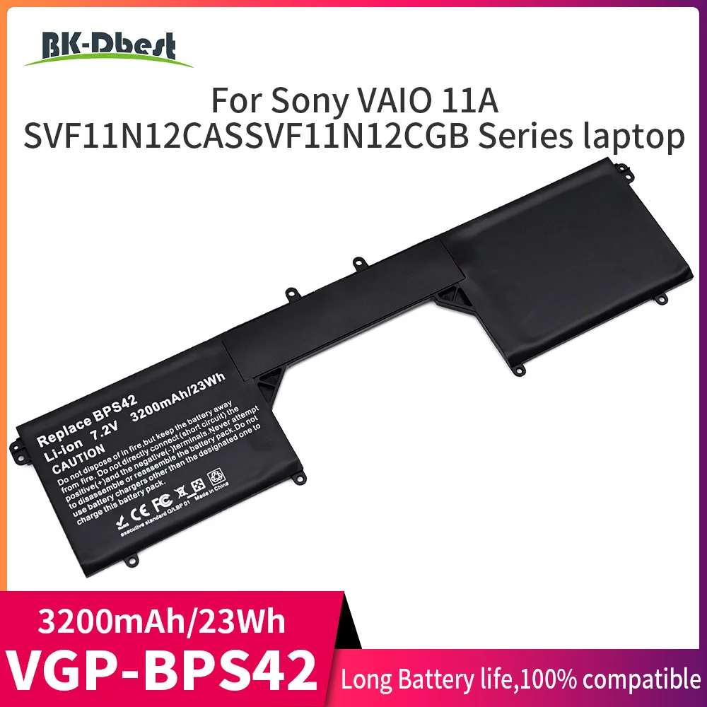 

Аккумулятор BK-Dbest VGP-BPS42 для Sony VAIO Fit 11A SVF11N14SCP SVF11N15SCP