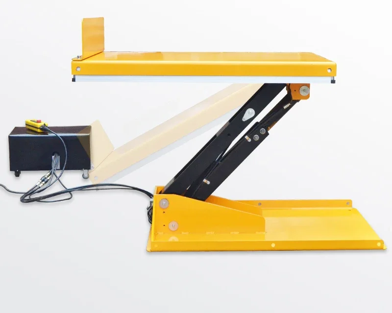 Tilt lift platform fixed electric hydraulic lift table tilt loading and unloading workbench