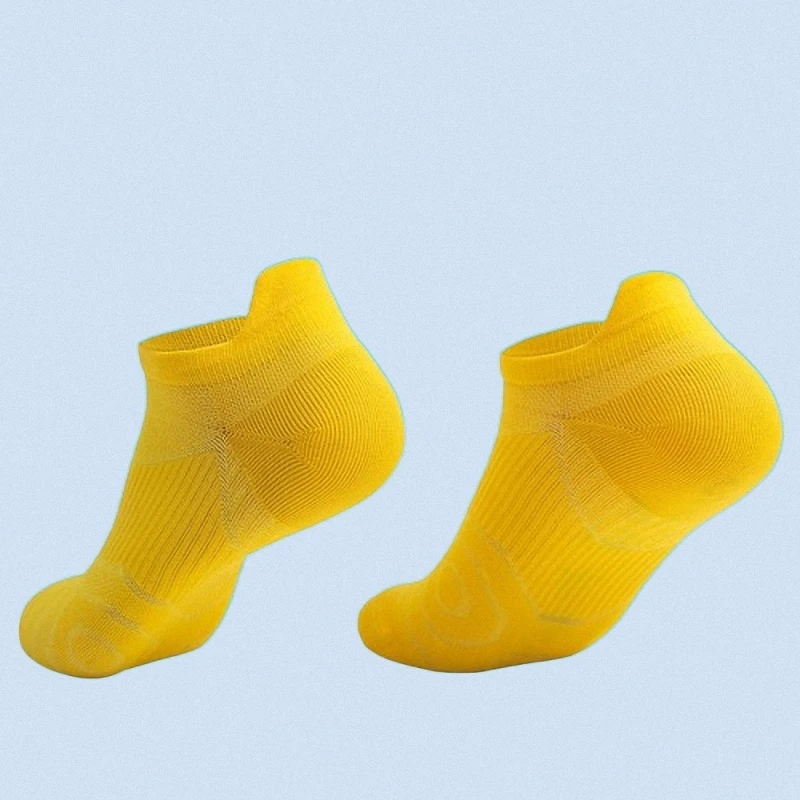 Calcetines transpirables antideslizantes para hombre y mujer, medias deportivas de algodón para correr, ciclismo, caminar al aire libre, sin sudor, 5 pares