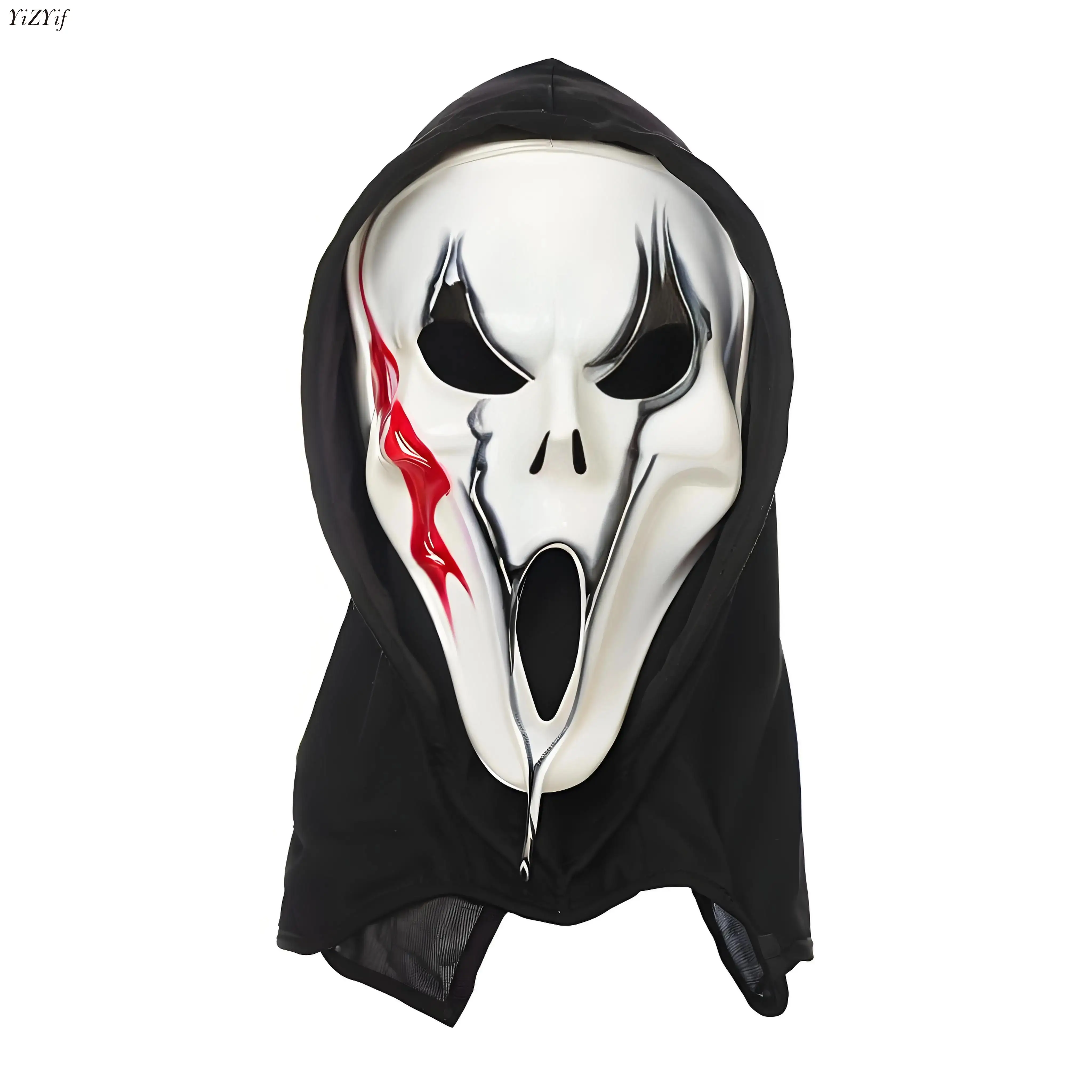 

Ghost Scary Face Mask Halloween Scream Horror Horror Creepy Headgear Party Decorations Masks Novelty Masque Cosplay Mask Props