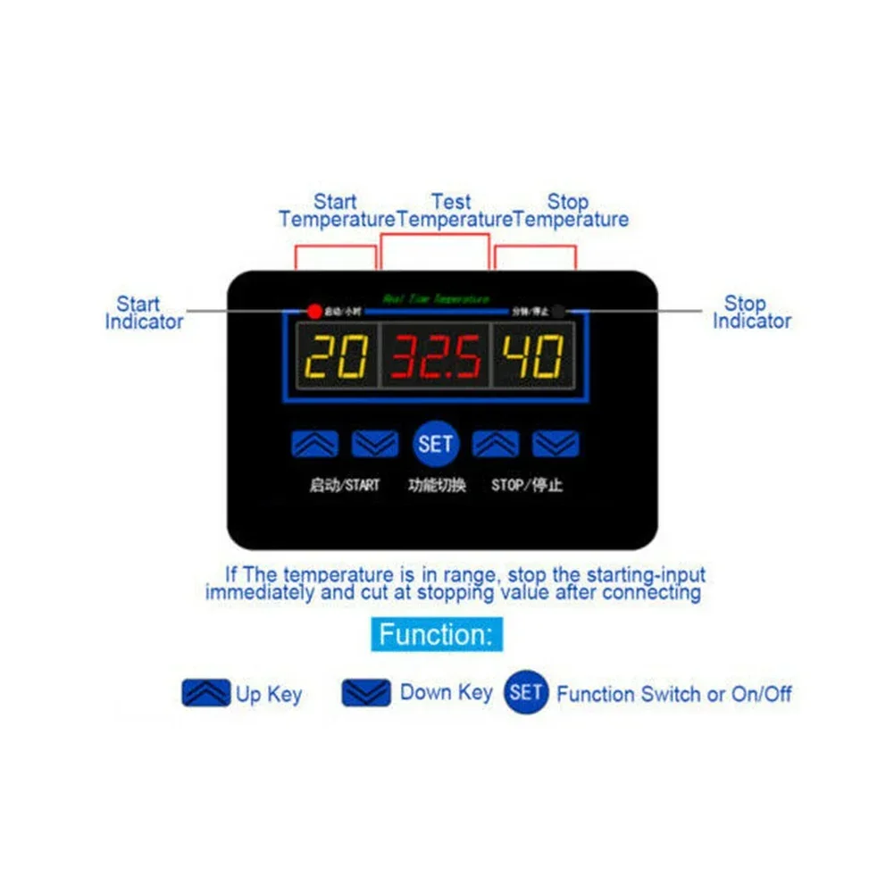 XH-W1411 Digital Thermostat DC 12V/100-240V Temperaturregler Programmierbarer Thermostat Temperatur Regler